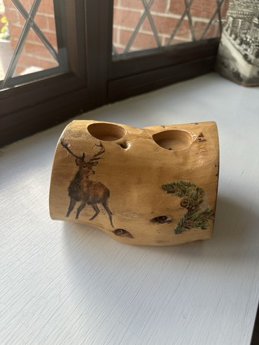 Vintage hand carved rustic - hand-carved,