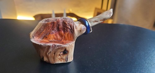 Yew wood ring holder natural - holder,