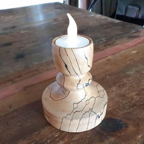 Hand turned crafted spalted - hand,