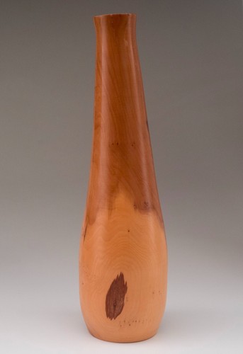Hand turned wooden candle - hand,