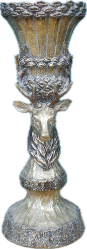 Gold stag candle - candle, holder