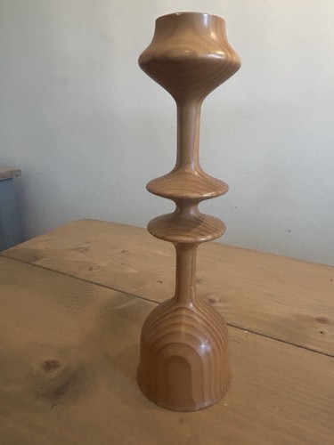 Vintage mcm hand turned wooden - mcm,