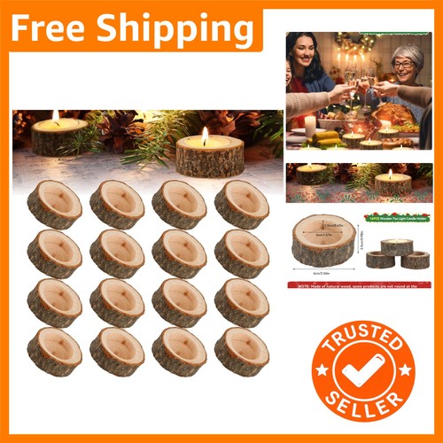 Pcs wooden tea light - wooden,