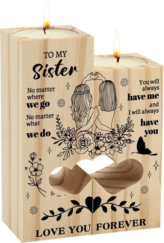 Sister gifts double heart - sister,