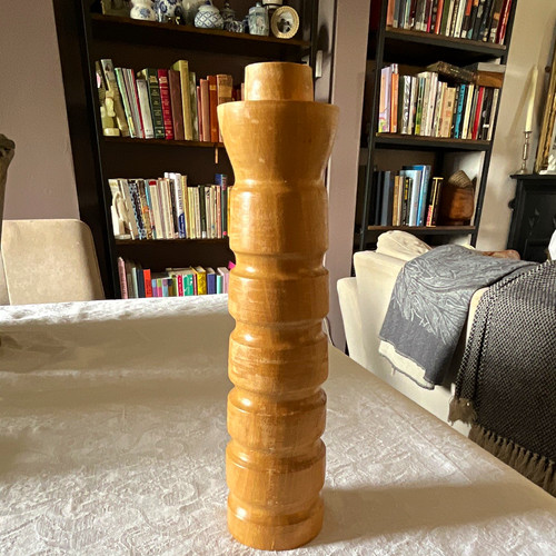 Turned wooden column - turned, pillar