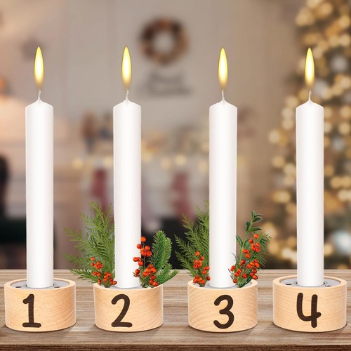 4pcs advent christmas wooden - advent,