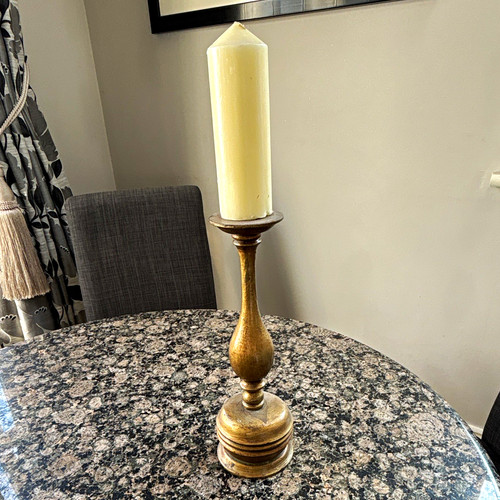Gold wooden freestanding - gold,