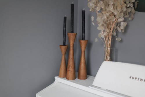 Polished wooden set 3 - wooden, of