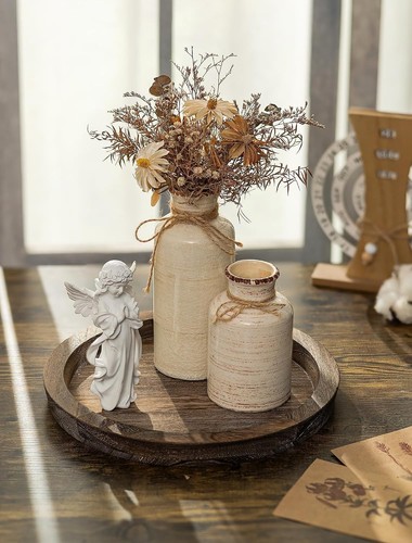 Wooden candle holder tray - candle,