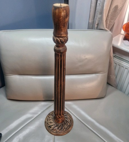 Wooden tall candle holder - tall,