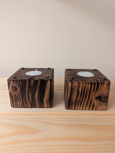 Handmade tea light candle - light,