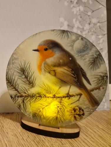 Christmas robin tealight - robin,
